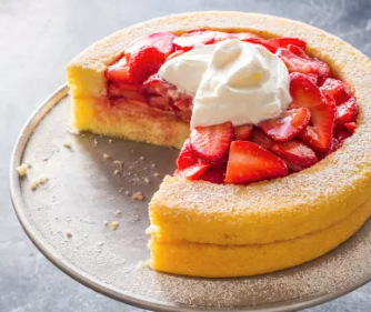 Refined strawberry shortcake