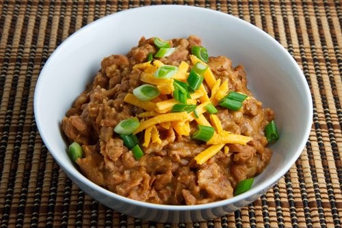 Refried beans (Frijoles refritos)