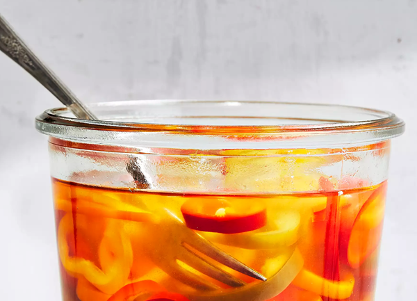 Refrigerator pickled peppers