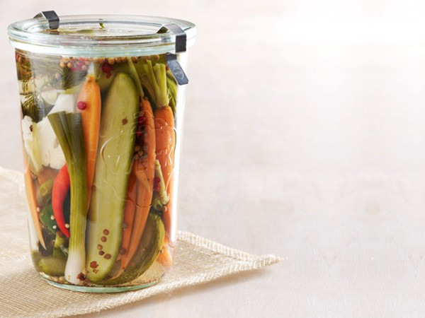 Refrigerator pickles: cauliflower, carrots, cukes, you name it 