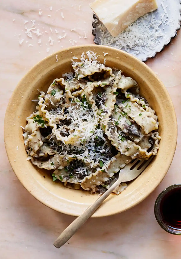Reginette with chicken livers