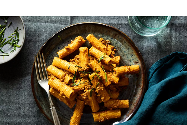 Rendang rigatoni
