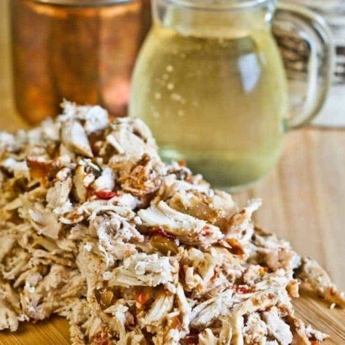 Restaurant-style slow cooker fajita chicken