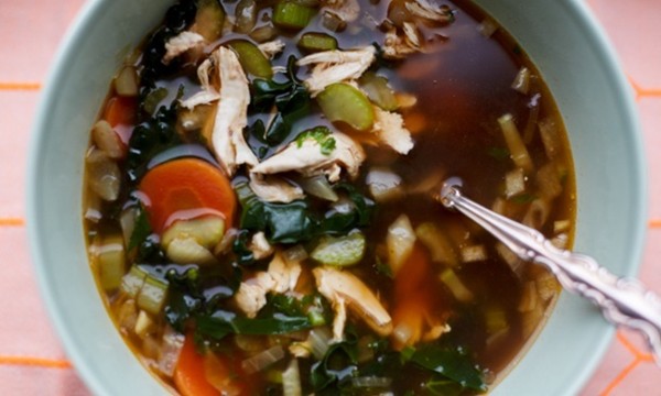 Restorative chicken soup