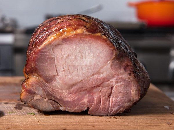 Reverse-seared tied pork shoulder chashu 