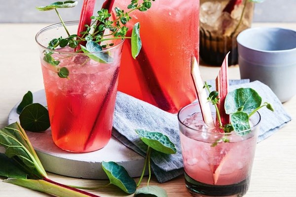 Rhubarb & ginger shrub