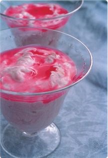 Rhubarb & stem ginger fool