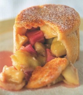 Rhubarb and apple Charlotte
