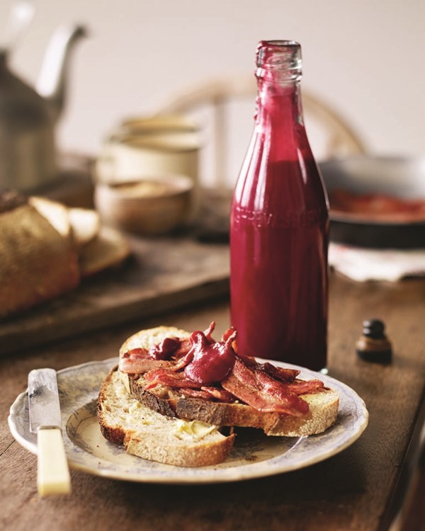 Rhubarb and beetroot ketchup