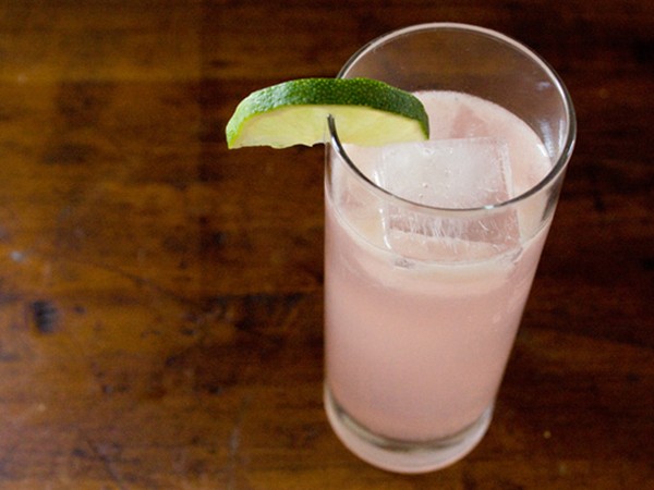 Rhubarb and ginger cocktail