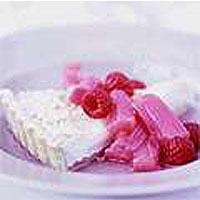 Rhubarb and raspberry sauce