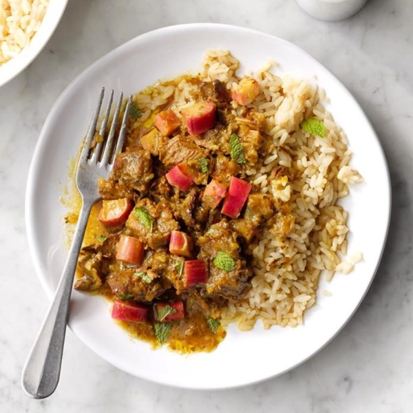 Rhubarb beef
