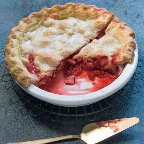 Rhubarb-berry pie