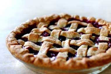 Rhubarb berry pie