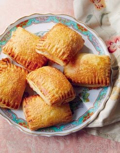 Rhubarb, cardamom & ricotta parcels