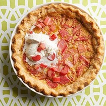 Rhubarb chess pie