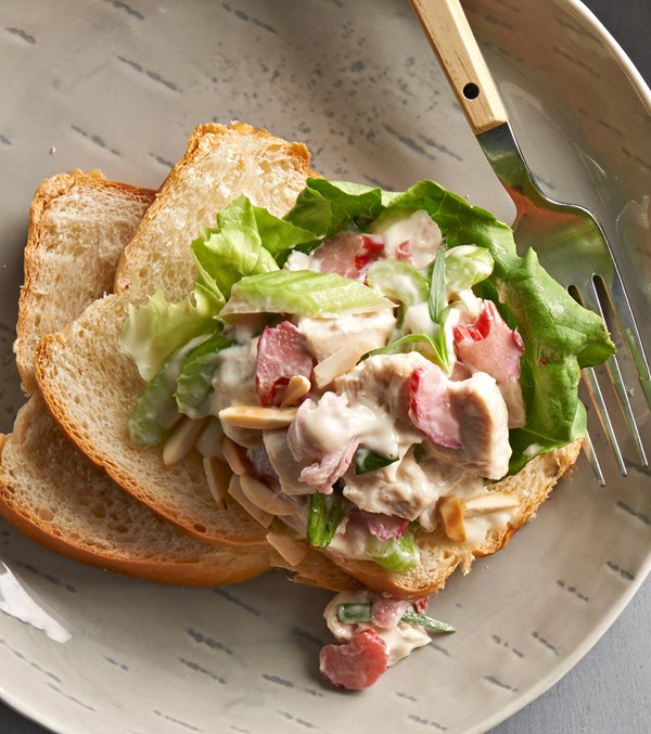 Rhubarb chicken salad