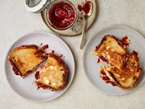 Rhubarb, chipotle and lime jam (in a cheese toastie)