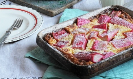 Rhubarb clafoutis