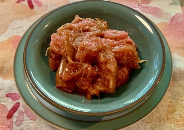 Rhubarb compote