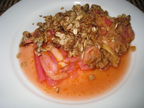 Rhubarb crisp