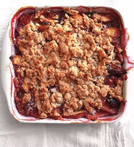 Rhubarb crumble