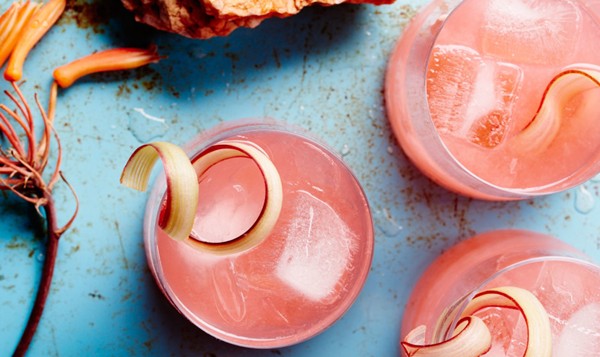 Rhubarb-fennel gin cocktail