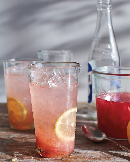 Rhubarb fizz