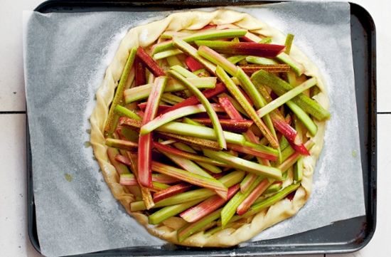 Rhubarb galette