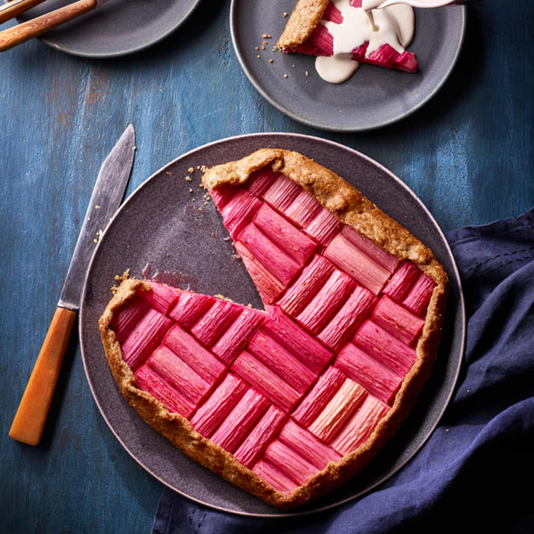 Rhubarb galette