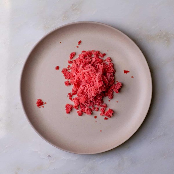 Rhubarb granita
