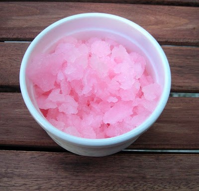 Rhubarb granita