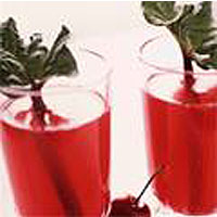 Rhubarb juice
