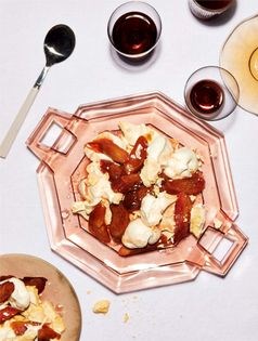 Rhubarb mess with bay and cardamom [Tara Donne]