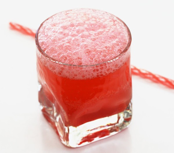 Rhubarb mint sparkler