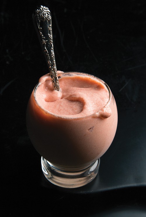 Rhubarb mousse