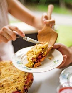 Rhubarb pie