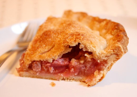 Rhubarb (pie plant) pie