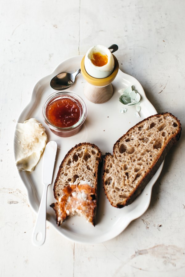 Rhubarb rose jam