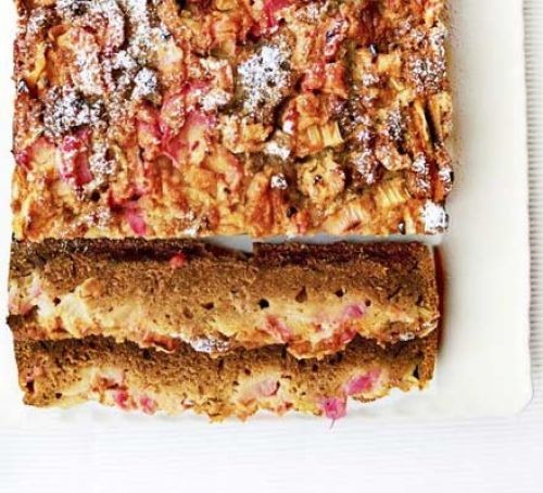 Rhubarb spice cake