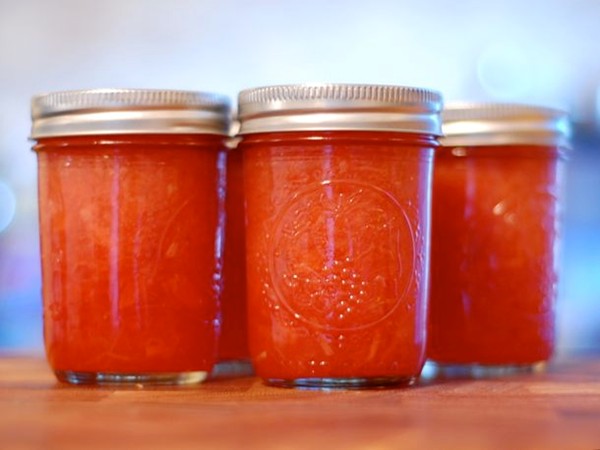 Rhubarb-strawberry jam
