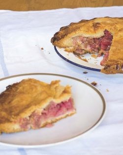 Rhubarb tart