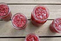 Rhubarb vanilla jam