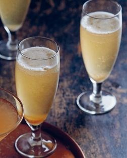 Rhubarb vodka martini