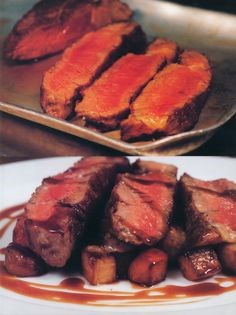 Rib of beef with roasted root vegetables and aged vinegar
