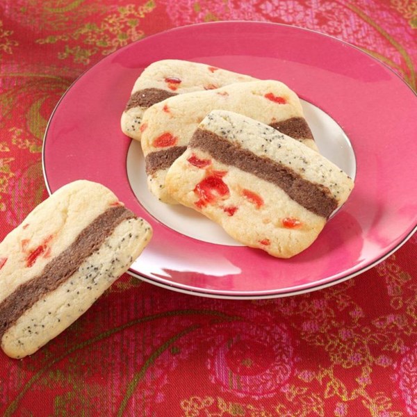 Ribbon icebox cookies