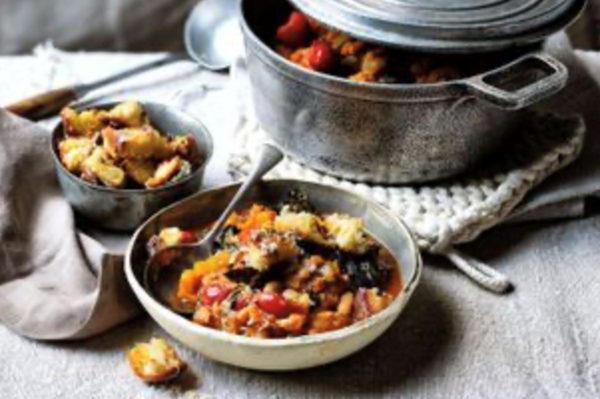 Ribollita with crunchy croutons