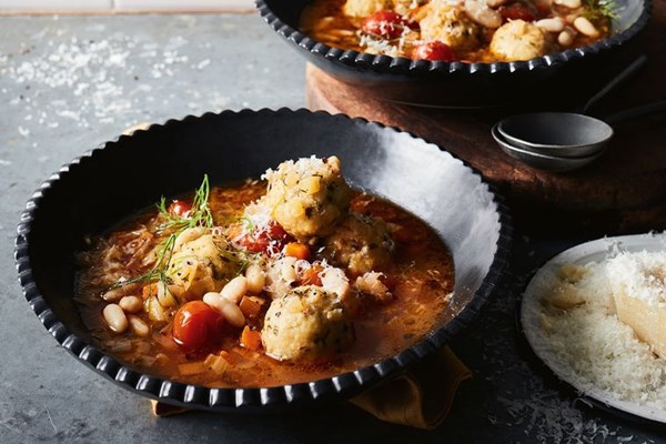 Ribollita with Parmesan dumplings