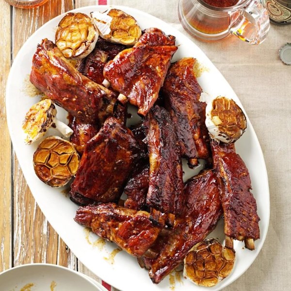 Ribs with plum sauce