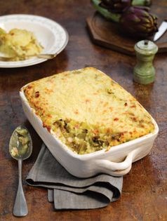 Rice and artichoke timbale (Timballo di riso e carciofi)